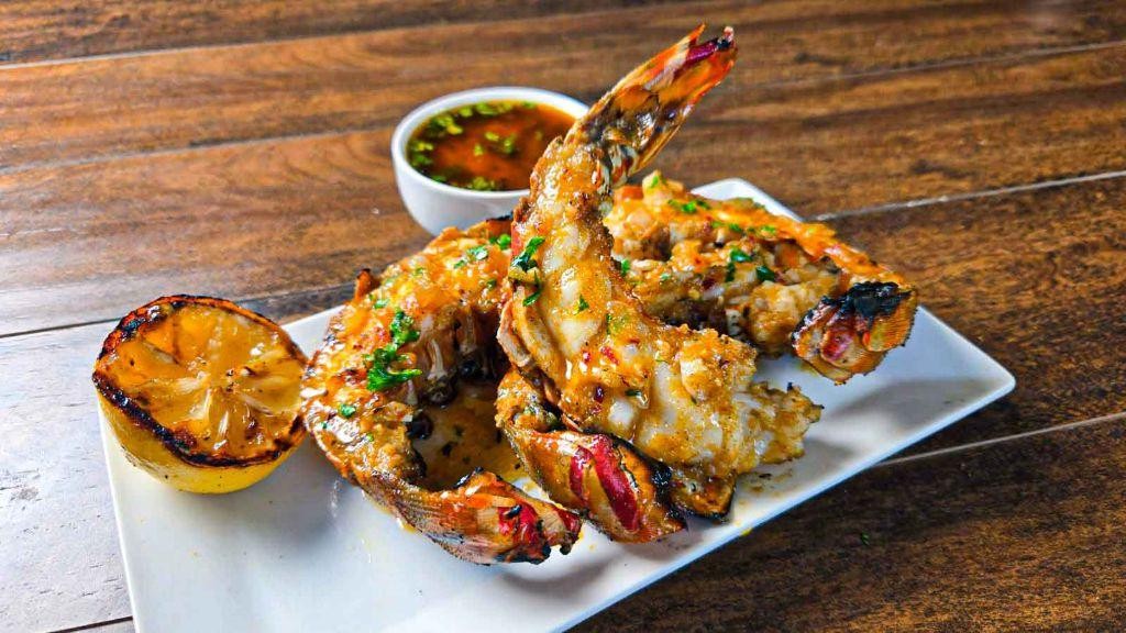 Jerk Lobster Tails with Garlic Butter