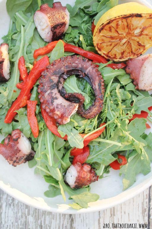 Jerk Octopus Salad with Citrus Dressing