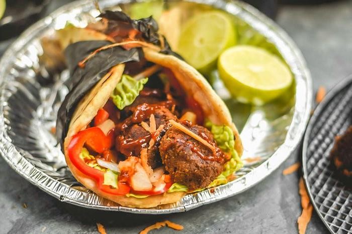 Jerk Spiced Sweet Potato Wrap