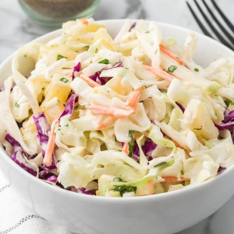 KFC Coleslaw with Pineapple for Sweetness