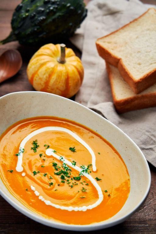 Kabocha no Soup (Japanese Pumpkin Soup)