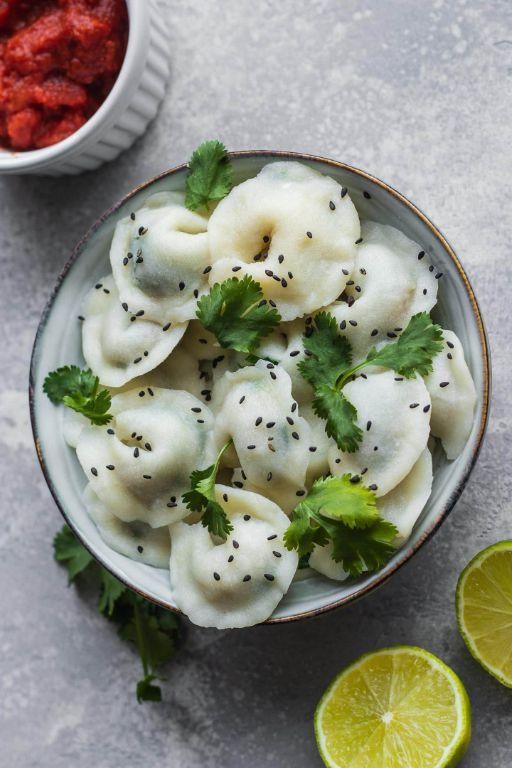 Kale and Mushroom Pelmeni