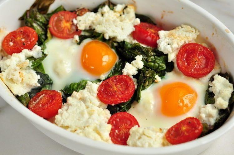 Kale and Ricotta Egg Souffle