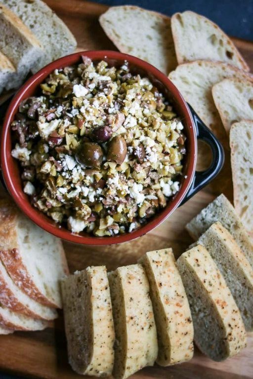 Kefir Cheese and Olive Tapenade