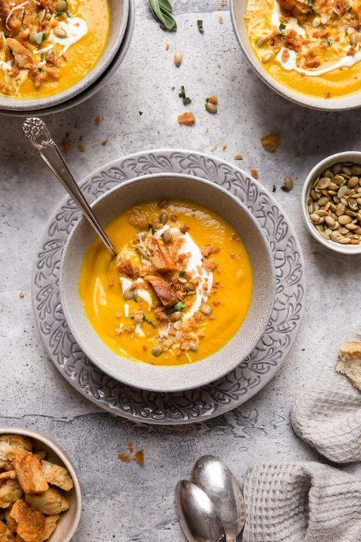 Kefir Cheese and Pumpkin Soup