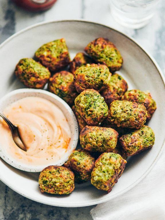Keto Air Fryer Broccoli Cheese Bites