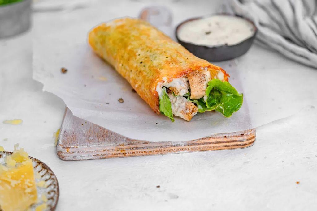 Keto Chicken Caesar Wrap