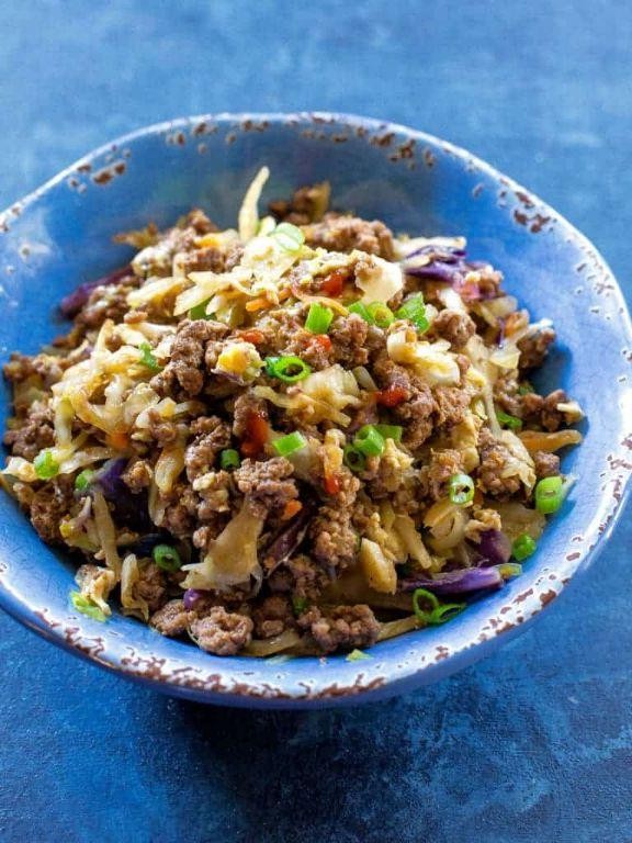 Keto Egg Roll in a Bowl