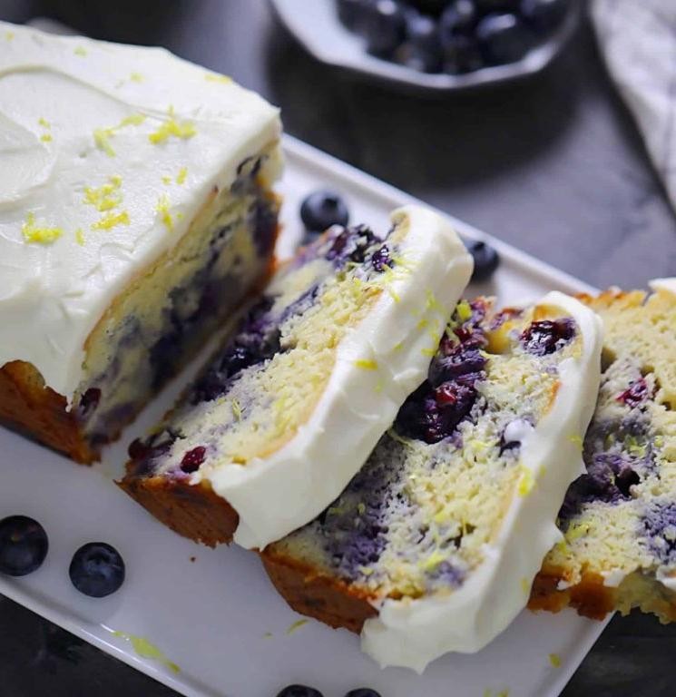 Keto Lemon Blueberry Bread