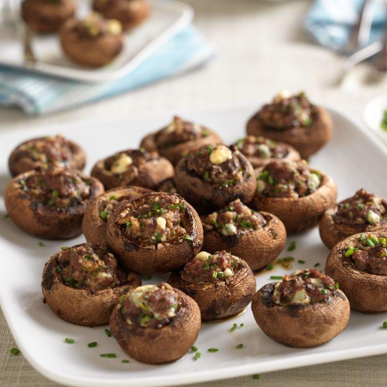 Keto Steak and Blue Cheese Stuffed Mushrooms