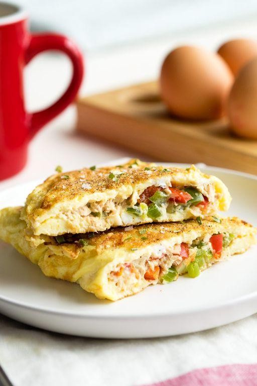 Keto Tuna and Cheese Omelette