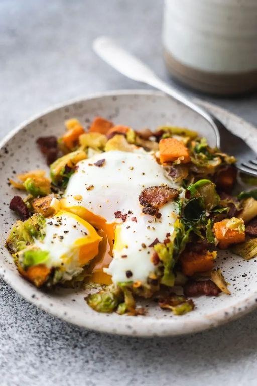 Keto Turkey and Brussels Sprouts Hash