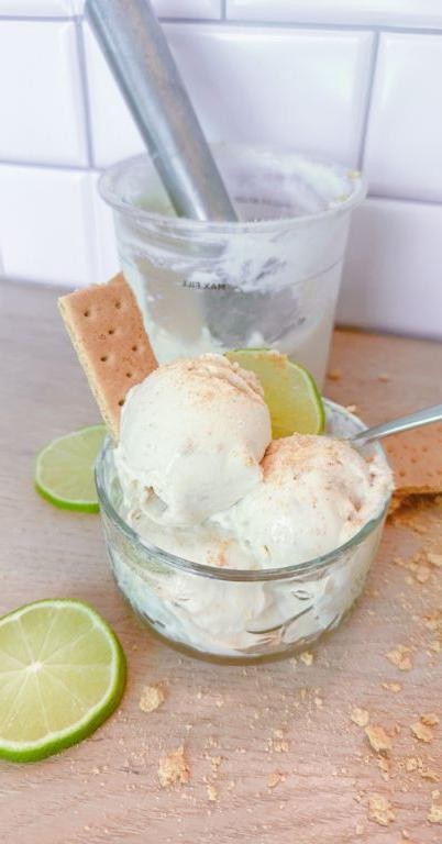 Key Lime Pie Cottage Cheese Ice Cream