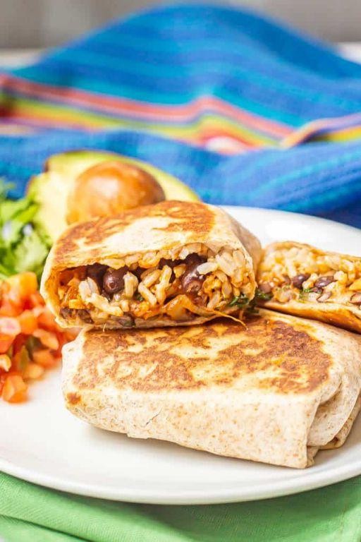 Kidney Bean and Rice Burritos