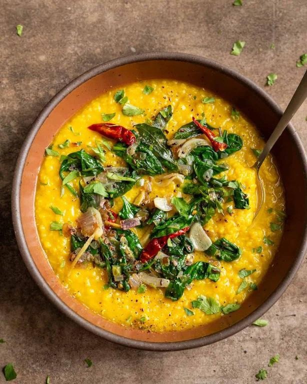 Kidney Bean and Spinach Dal