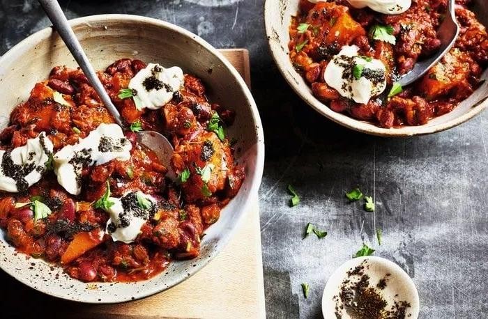 Kidney Bean and Sweet Potato Stew