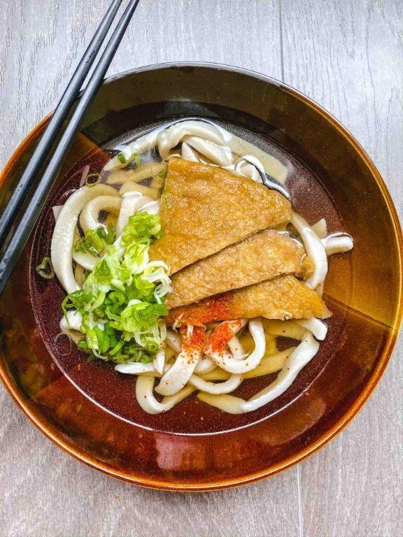 Kitsune Udon (Udon with Fried Tofu)