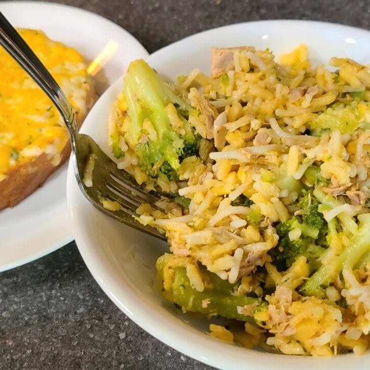 Knorr Cheddar Broccoli Rice with Bacon