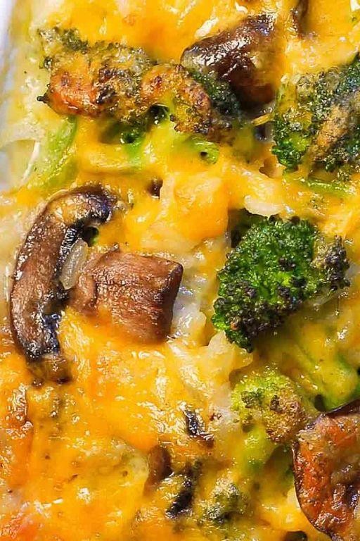 Knorr Cheddar Broccoli Rice with Mushrooms