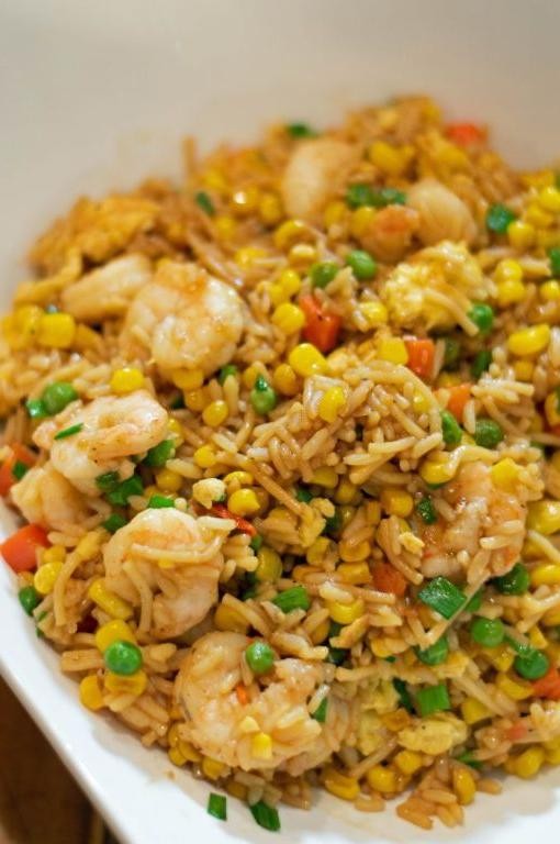 Knorr Cheddar Broccoli Rice with Shrimp