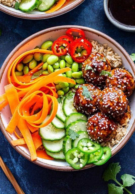 Korean Ground Turkey Meatballs