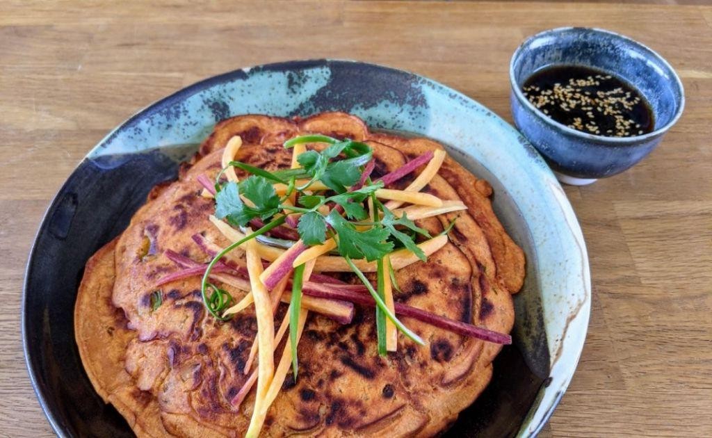 Korean Ground Turkey Pancakes