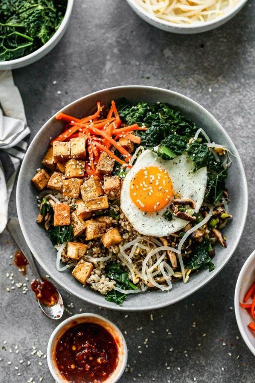 Korean Tofu Bibimbap