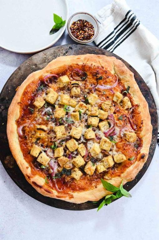 Korean Tofu Pizza