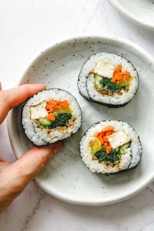 Korean Tofu Sushi Rolls