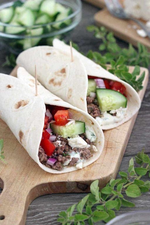 Lamb Tacos with Tzatziki Sauce