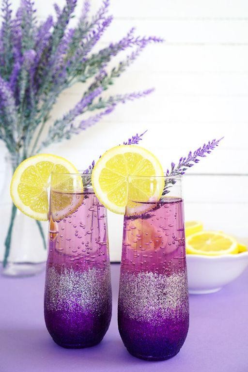 Lavender Lemonade Champagne Punch