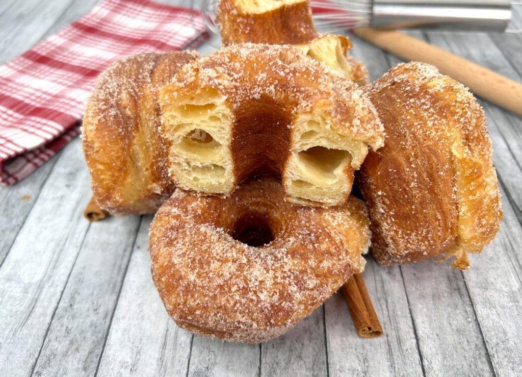 Leftover Croissant Donuts