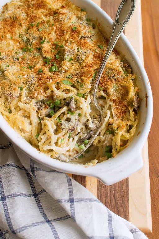 Leftover Turkey Tetrazzini Casserole