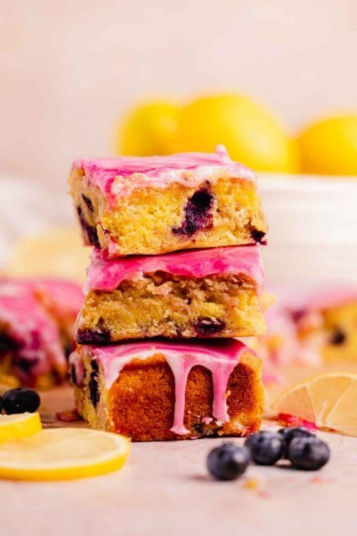 Lemon Blueberry Brownies