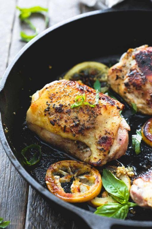 Lemon Butter Herb Chicken Thighs