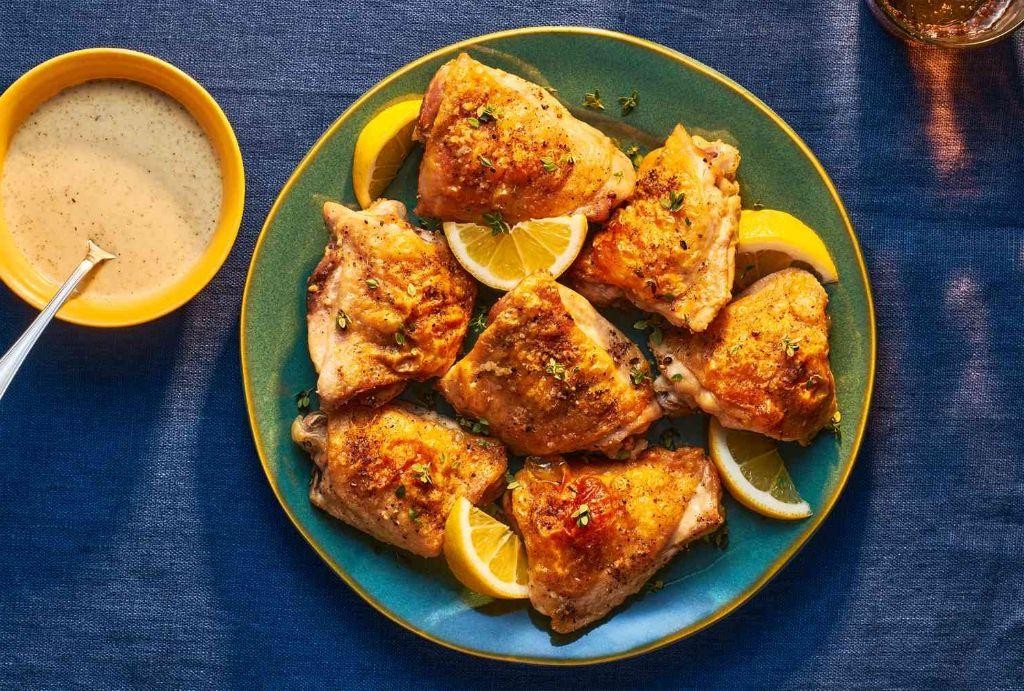 Lemon Garlic Chicken Thighs