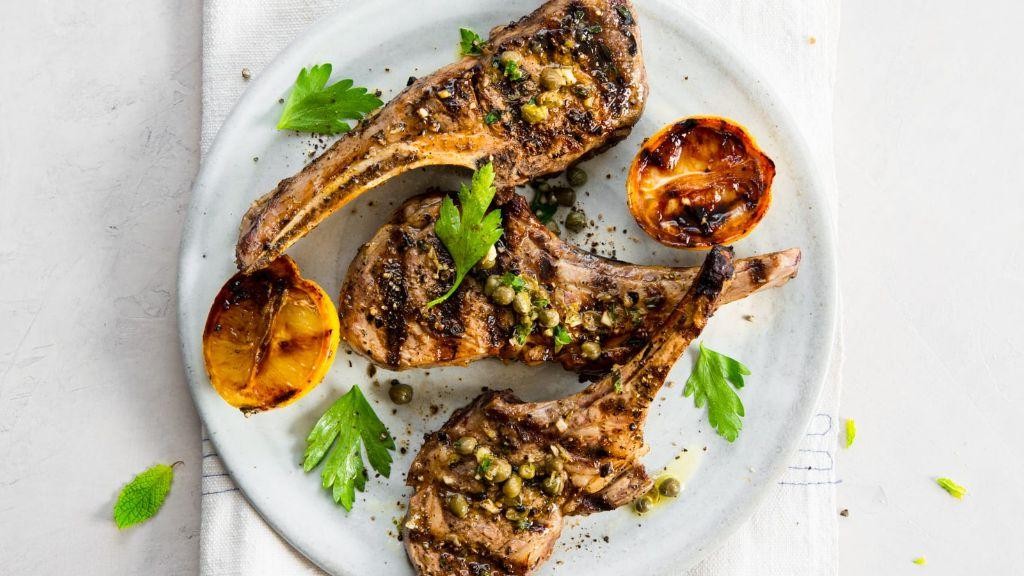Lemon Garlic Grilled Lamb Chops