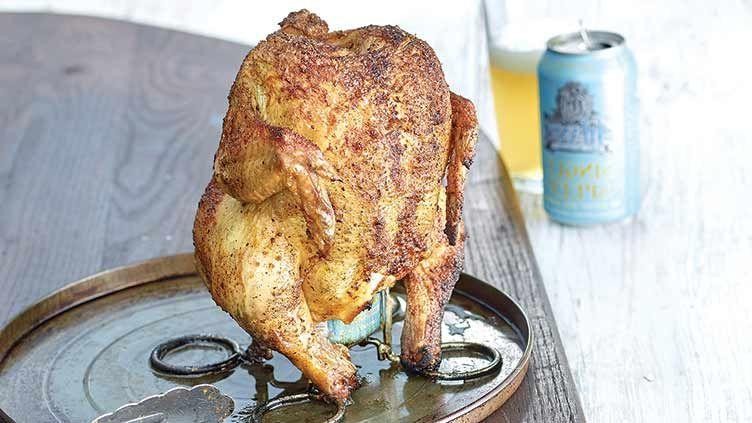 Lemon Pepper Beer Can Chicken