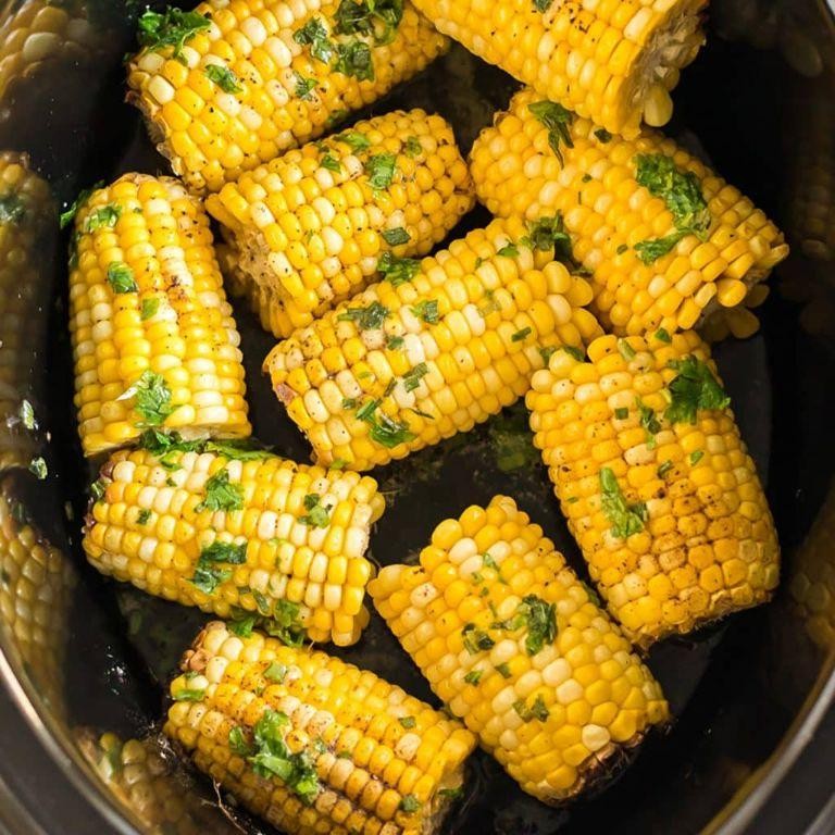 Lemon Pepper Crockpot Corn on the Cob