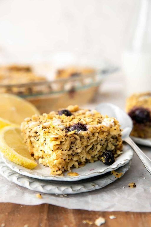 Lemon Poppy Seed Baked Oats