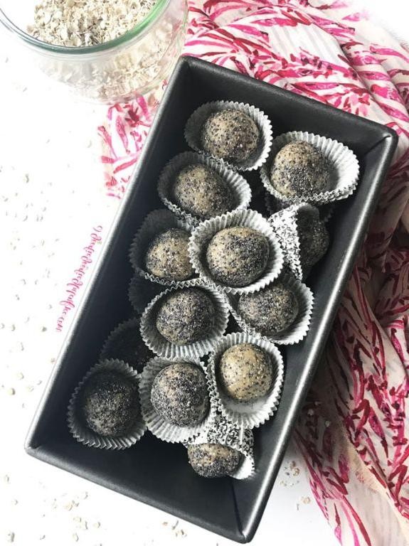 Lemon Poppy Seed Chocolate Balls