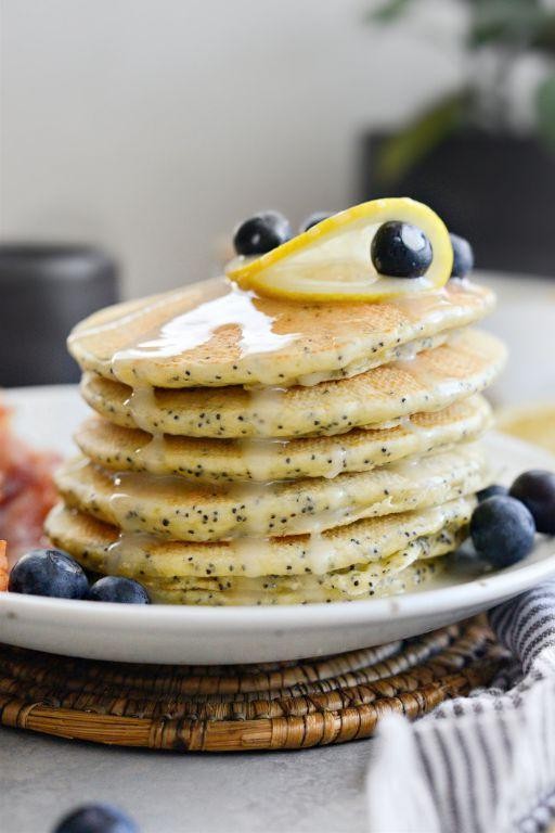 Lemon Poppy Seed Souffle Pancakes