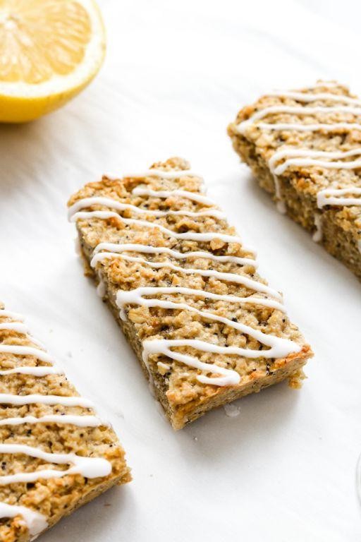 Lemon Poppyseed Granola Bars