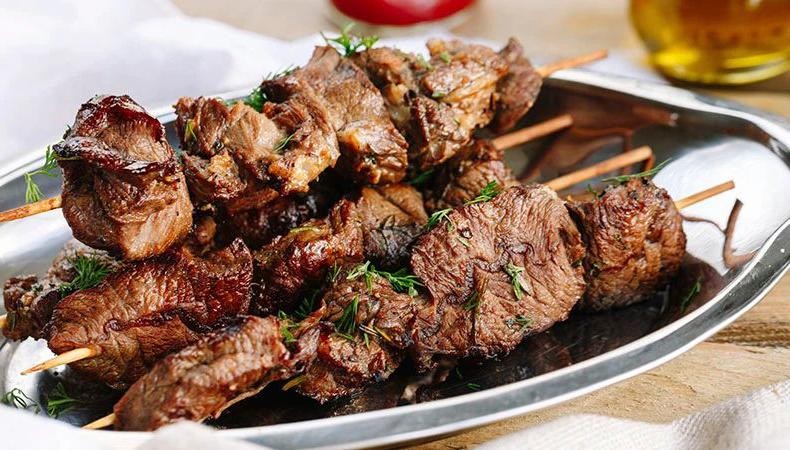 Lemon Rosemary Lamb Kabobs