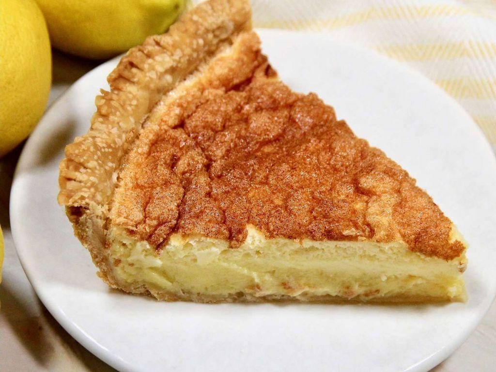 Lemon Sponge Pie