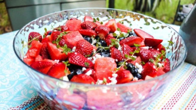 Lemon Thyme and Berry Salad