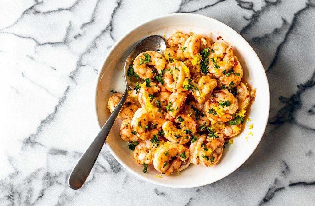 Lemon Thyme and Garlic Butter Shrimp