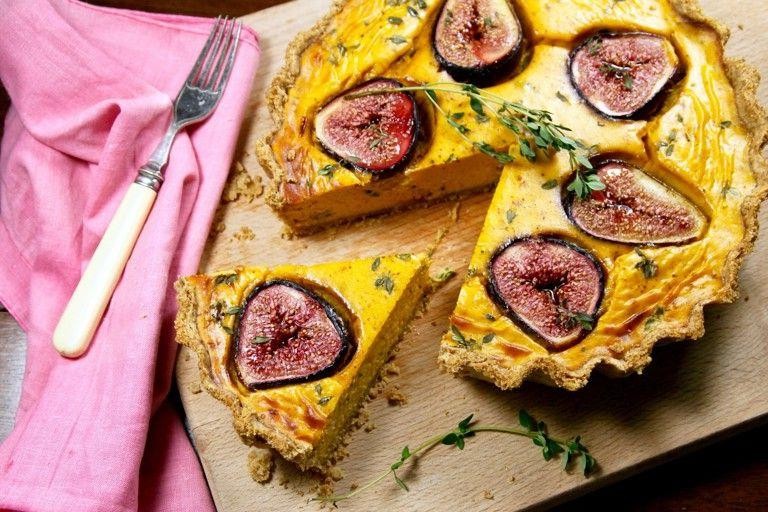 Lemon Thyme and Goat Cheese Tart