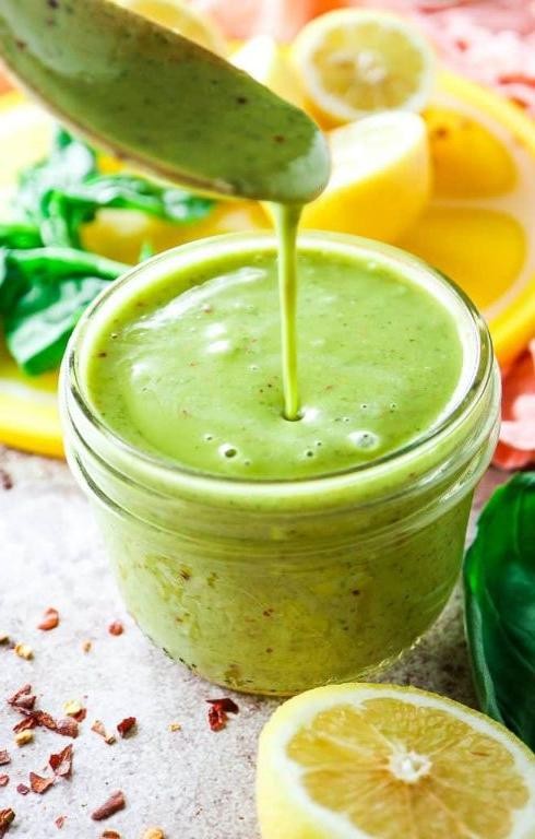 Lemon Vinaigrette with Fresh Basil