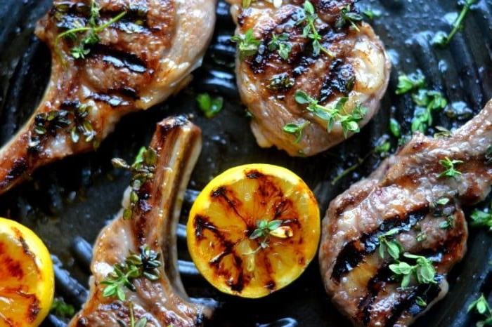 Lemon and Thyme Grilled Lamb Chops